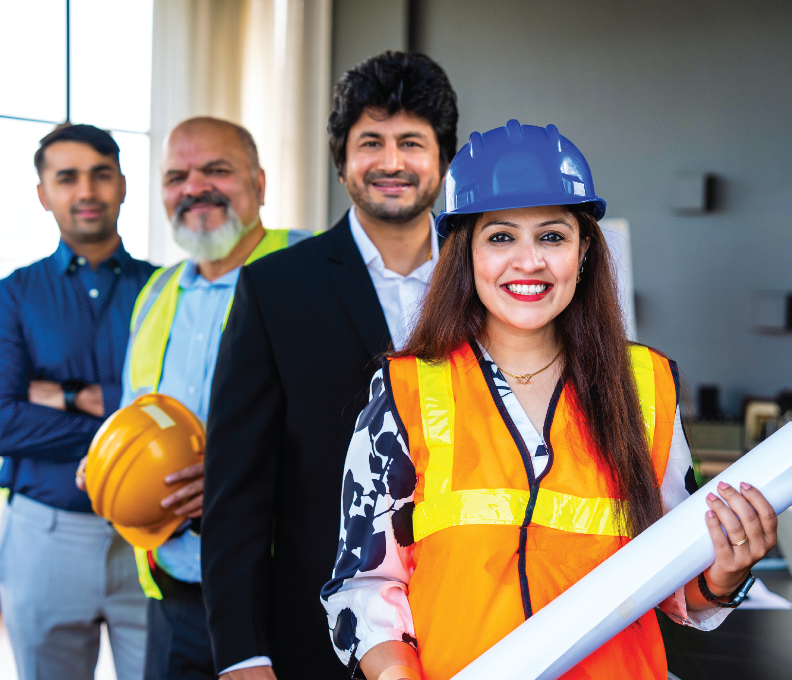 Equipo de trabajo de Constructora Granados en obra de construcción